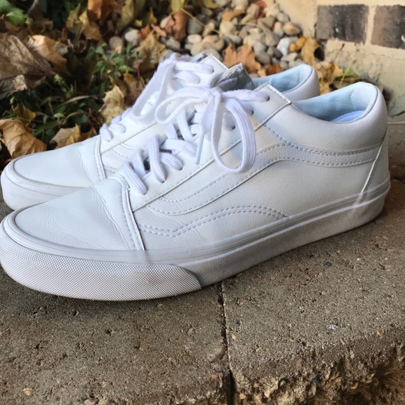 Vans Other - Vans White Leather Old Skools
